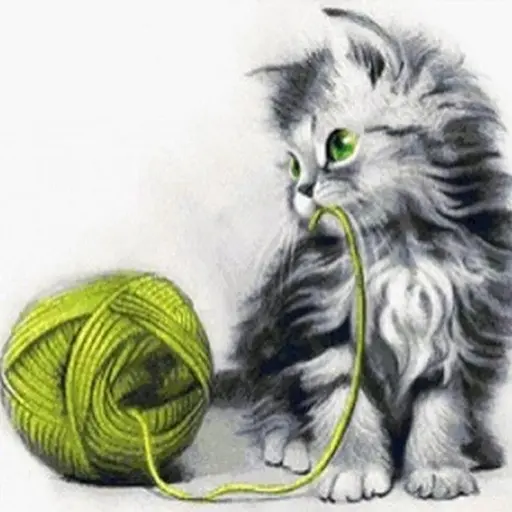 Алмазна мозаїка за номерами повна викладка на підрамнику Цікавий кульку 30 * 30 см - фото 1