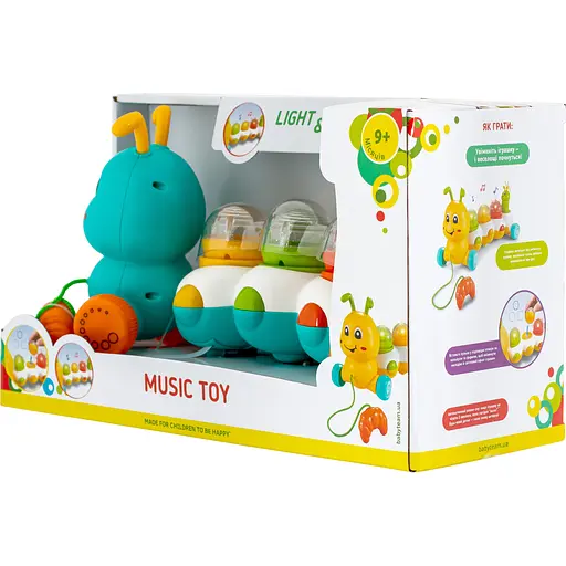 Іграшка музична Baby Team Повзунчик (8659_блакитний) - фото 6
