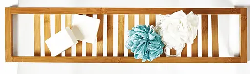 Полка для ванны Rea 391078A бамбуковая HOM-09064, Дуб - фото 5