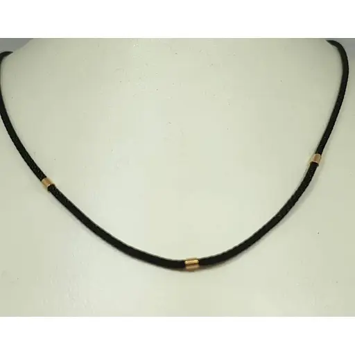 Ювелірний шовковий шнурок Tango із золотими вставками. 950088 450, 45 - фото 2