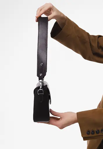 Шкіряна сумка Molly темно-коричнева - фото 9