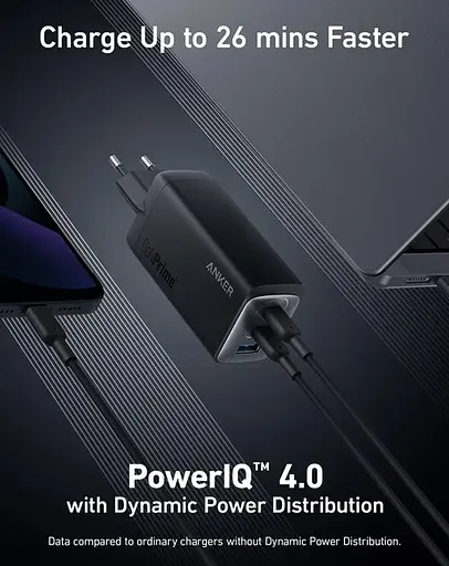 Сетевое зарядное устройство Anker 737 GaNPrime 120W A2148 3 порта блок - фото 2