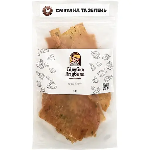 Мясные слайсы Білявка Готувала Сметана и зелень 50 г - фото 1