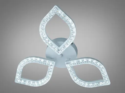 Стельова LED люстра Romin MX4773 білий 45W три плафони акриловий розсіювач - фото 2