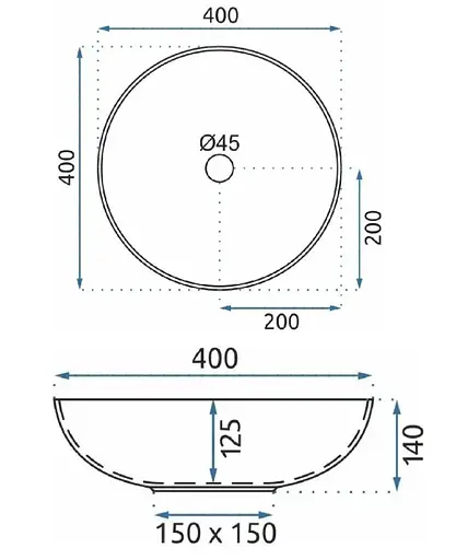 Умивальник Rea Mandala накладний REA-U7502, Цветной - фото 4