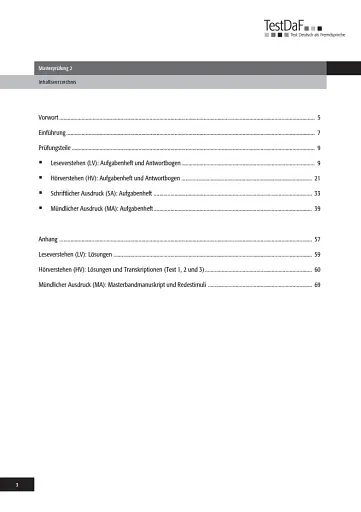 TestDaF Musterprufung 2. Heft mit Audio-CD - фото 2