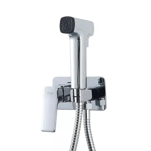 Набір гігієнічного душу прихованого монтажу Frap F2084, хром, Хром - фото 1