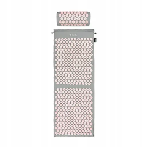 Килимок акупунктурний 4FIZJO Аплікатор Кузнєцова з валиком 128 x 48 см Grey/Pink 4FJ0288 (P-5907739313294) - фото 5