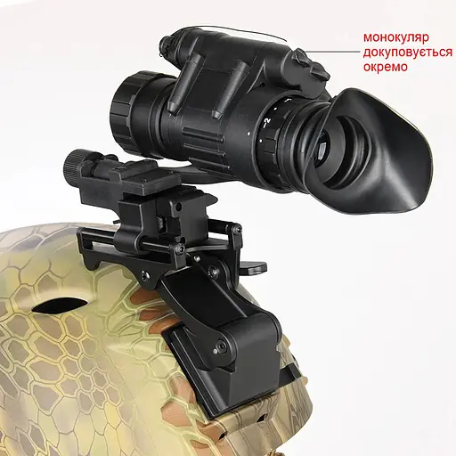 Комплект NVG крепления на шлем Rhino mount + полимерный адаптер J-arm для монокуляра ночного видения PVS-14 (100949-921) - фото 8