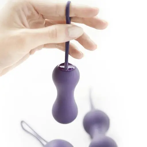 Набор вагинальных шариков Je Joue Ami Purple, диаметр 3.8 см, 3.3 см, 2.7 см, 54 г, 71 г, 100 г - фото 3