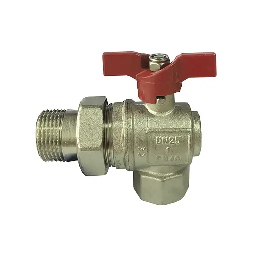 Кран кульовий кутовий з американкою Selba 1″ SL1543 - фото 2