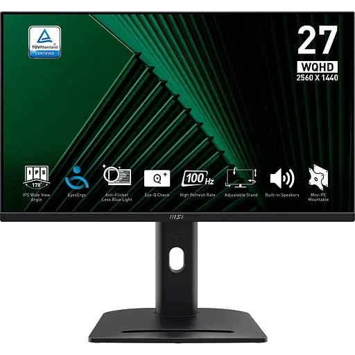 Монитор 27" MSI PRO MP275QPDG QHD IPS 100Hz (PRO MP275QPDG) - фото 1