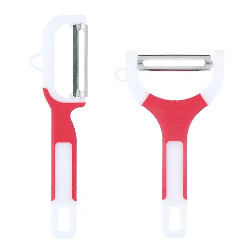 Набор ножей-экономок для чистки овощей 2 шт. в наборе, Kitchen Master Красный 84243 - фото 1