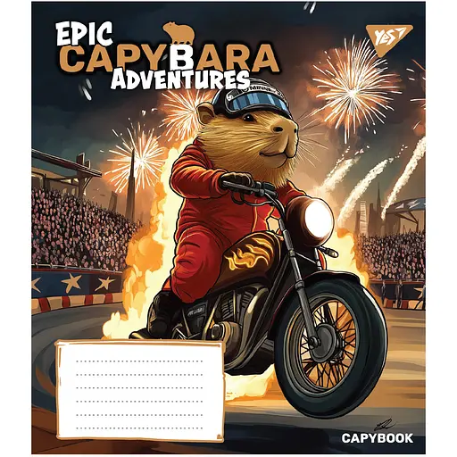 Набір зошитів Yes Epic Capybara А5 24 аркуші у лінію 20 шт. (767797) - фото 4
