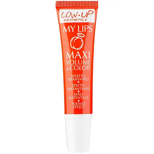 Блиск для об'єму губ Low Up My Lips Персик 10 мл