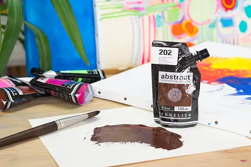 Акриловая краска Sennelier Abstract, 120 мл, Умбра жженая (Burnt Umber) - фото 3