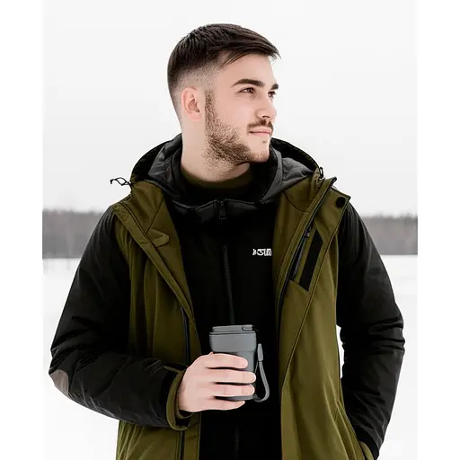 Термокружка Line Art Comfy серая 380 мл (60022222LA-07) - фото 7