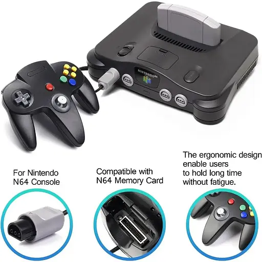 Проводной контроллер Miadore Retro 64 Bit Joypad N64 Controller - фото 3