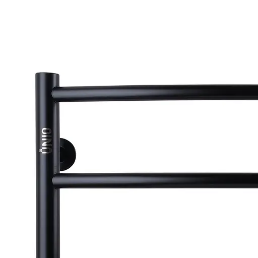 Водяна рушникосушка Unio LD W 500-500-5 BLK Драбинка Дуга чорна, Чорний матовий - фото 4