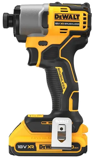 Шуруповерт ударный аккумуляторный DeWalt 18В XR Li-Ion бесщеточный 192 Нм 3200 об/мин 4200 уд/мин 0.88 кг без АКБ и ЗП - фото 3