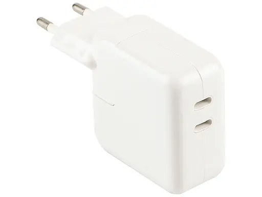 Зарядний пристрій блок адаптер Foxconn Dual Type-C PD 25 W + 25 W Total 50 W - фото 1