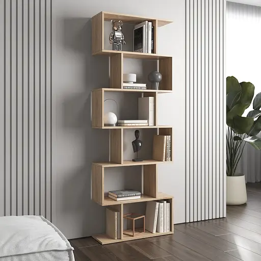 Полка для книг Vays стеллаж для дома M-56 Дуб Сонома