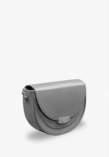 Жіноча шкіряна сумка Kira сіра - фото 3