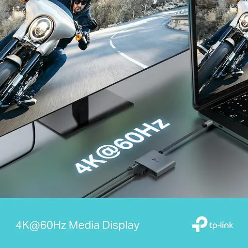 TP-Link Хаб USB UH3020C USB-C > 1xUSB3.0/1xUSBC (PD 100W)/1xHDMI - фото 5