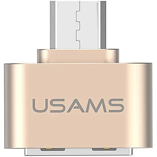 Переходник Usams US-SJ009 Usams Micro OTG Gold