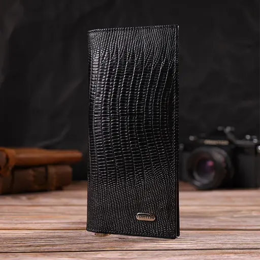 Мужской кожаный кошелек Canpellini 9.2х18.8х1 см acs0025602 - фото 5