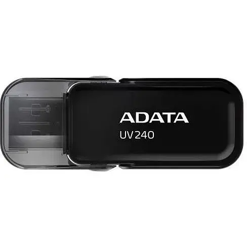 Флеш накопитель USB 32Gb ADATA UV240 черный USB 2.0 (AUV240-32G-RBK) - фото 1