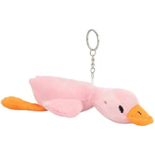 Мягкая игрушка-брелок Гусь HY8154 Розовый (2000990555434) - фото 1