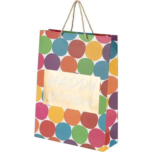 Пакет подарунковий Кульки 1833L Різнокольоровий - фото 1