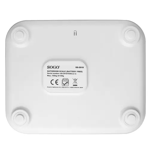 Ваги напольні SOGO SS-2910 (скло, акумулятор) - фото 5