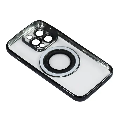 Магнитный чехол XON PhoneCase Magnetic для iPhone 13 Pro (PCMC1113300B 7935) Черный/Прозрачный - фото 2