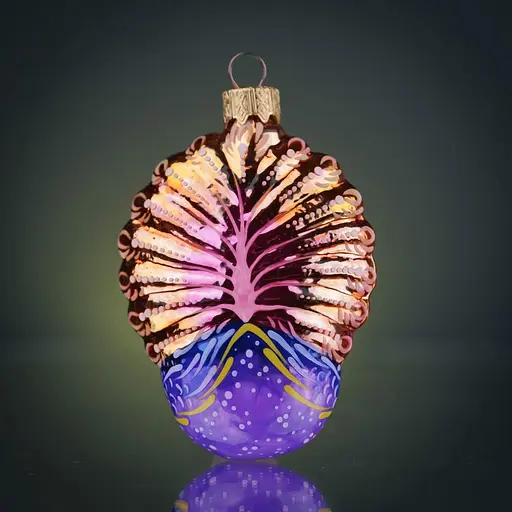 Ялинкова прикраса Різдвяні історії Казковий Павич скло (4820001179781) - фото 4