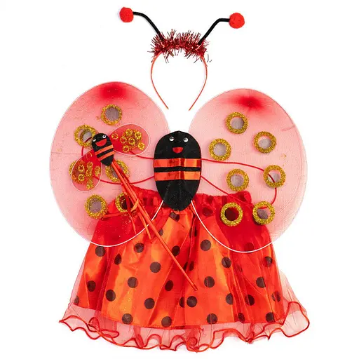 Карнавальный костюм для девочки Devilon Божья коровка 4-8 лет красный (518134)