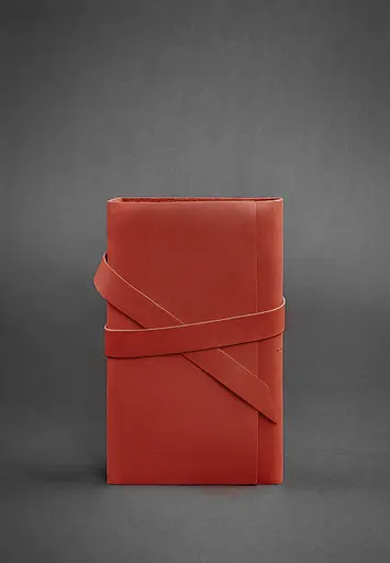 Жіночий шкіряний блокнот (Софт-бук) 1.0 кораловий - фото 2