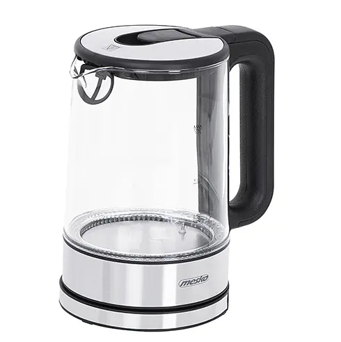 Стеклянный чайник 1.7л с регулятором температуры Mesko MS 1301b - фото 2