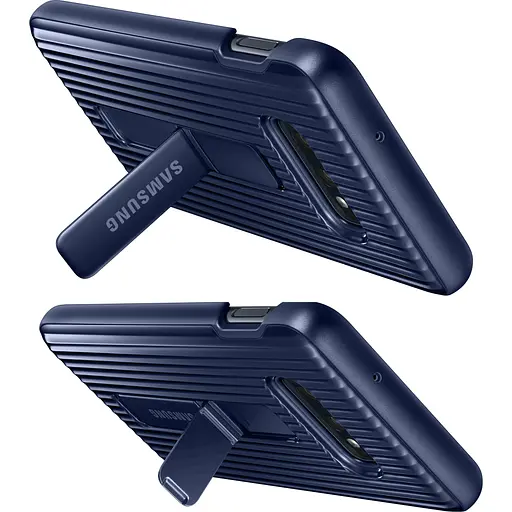 Оригінальний чохол із підставкою Protective Standing Cover для Samsung Galaxy S10e Blue Navy EF-RG970CLEGRU - фото 7
