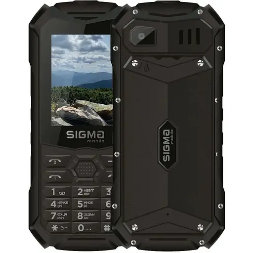 Телефон кнопочный защищенный Sigma mobile X-treme PV68 черный - фото 1