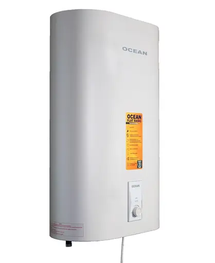 Водонагреватель Ocean FLAT BASIC 80 Л, 2 кВт, сухой ТЭН, прямоугольный, вертикальный, белый (RZB80M ET+DT) - фото 3