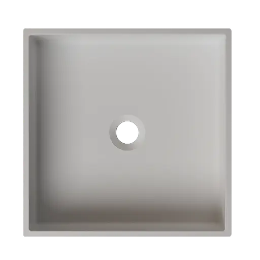 Раковина матова накладна Amidicon Ring 40 400x400 з литого каменю RING_40_MAT, Білий матовий - фото 3