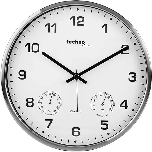 Годинник настінний Technoline WT7980 White/Silver (WT7980) - фото 1