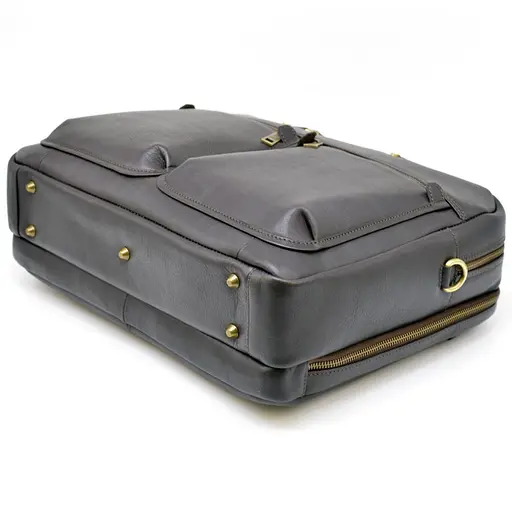 Чоловіча шкіряна сумка TARWA 41х30х13 см sum0026103 - фото 5