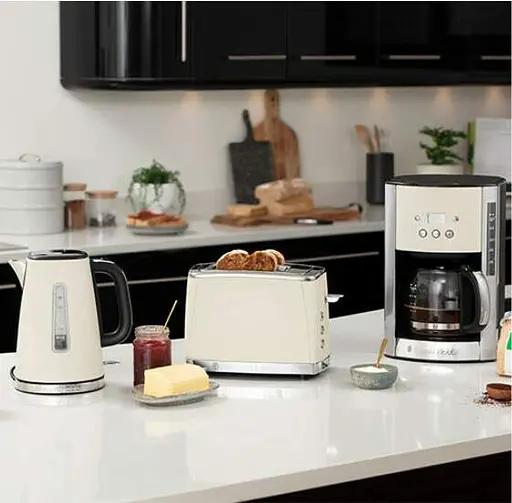 Russell Hobbs Электрочайник Luna Stone, 1.7л, металл, под камень, бежевый - фото 3