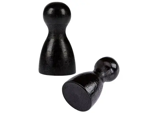 Аксесуар Фішка дерев'яна чорна для настільних ігор 2.5 см поштучно (Р00804) - фото 3