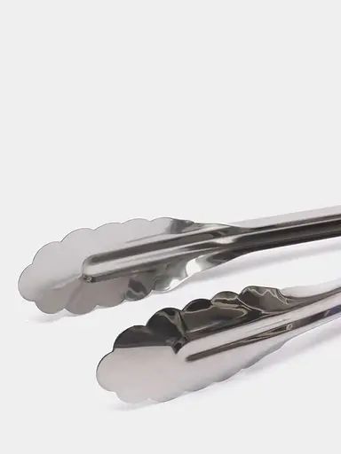 Щипці кухонні універсальні з нержавіючої сталі "Пелюстка" для барбекю гриля м'яса, риби, овочів 27 см, Kitchen Master Сріблястий 86758 - фото 9