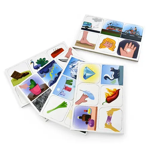 Детское лото "Органы чувств" 2279-UM 4 поля, 48 фишек - фото 2