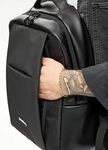 Мужской рюкзак Sambag Zard Х комбинированный черный 40 х 28 х 14 см (25428164m) - фото 4